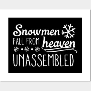 Snowman Fall From Heaven Unassembled Posters and Art